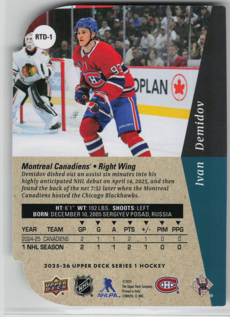 Ivan Demidov Die Cut Rookie