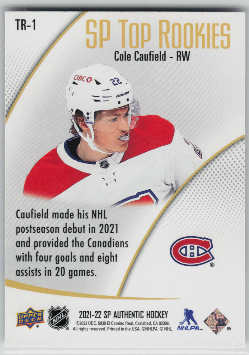 Cole Caufield SP Top Rookies