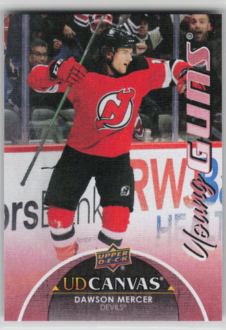 Dawson Mercer Young Guns Canvas #C232 - New Jersey Devils