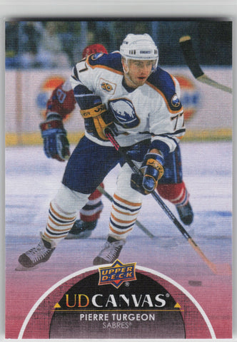Pierre Turgeon UD Canvas #C247 - Buffalo Sabres 2021-22 Upper Deck Series 2