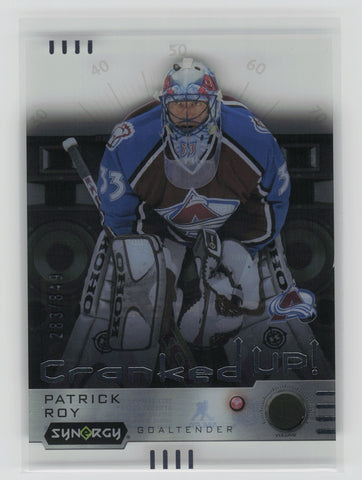 Patrick Roy Cranked Up! /849 #CR-PR - Colorado Avalanche 2023-24 Synergy