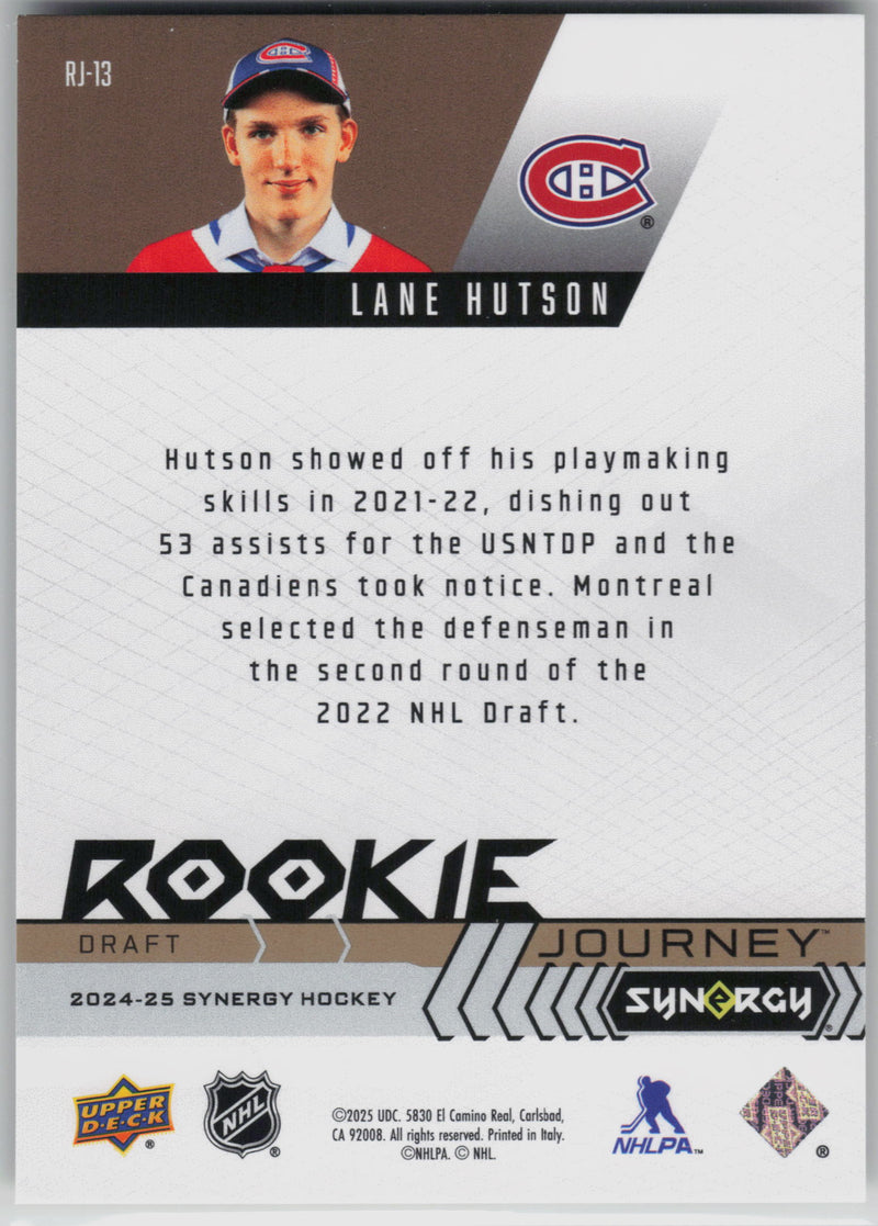 Lane Hutson Rookie Draft Journey /25 - Montreal Canadiens 2024-25 Synergy