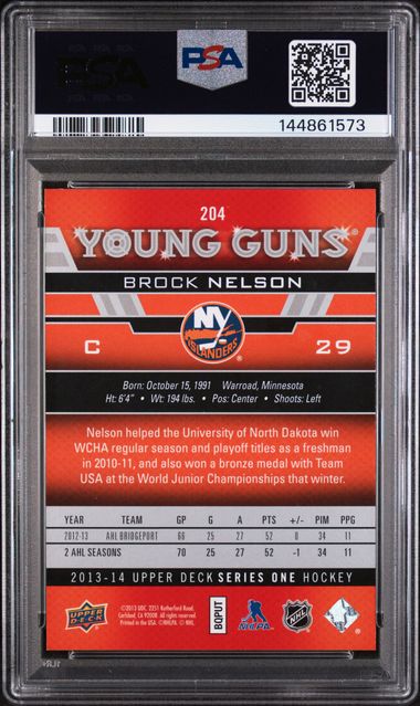 Brock Nelson Young Guns - New York Islanders - PSA 10