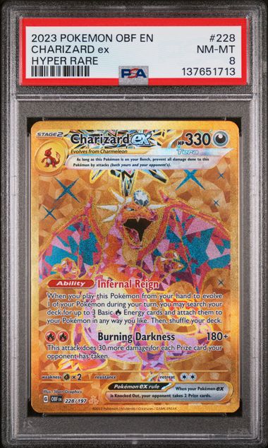 Charizard EX - Obsidian Flames - PSA 8