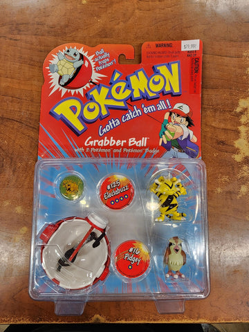 Grabber Ball With 2 Pokémon And Pokémon Badge - Pokémon #16-#125