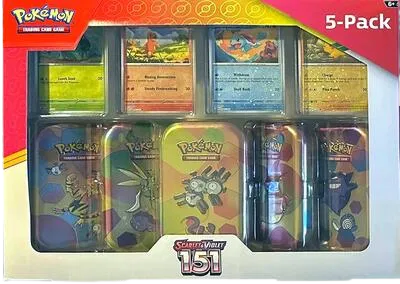 Costco Pokemon Scarlet & Violet 151 Mini Tin 5-pack (Magneton