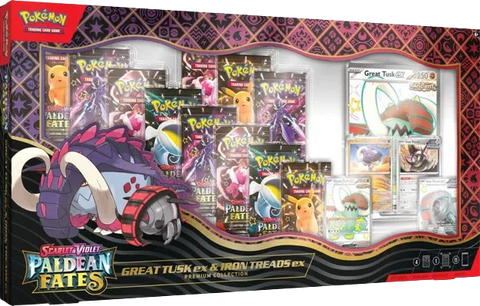 Pokemon - Paldean Fates Great Tusk ex & Iron Treads ex Premium Collection