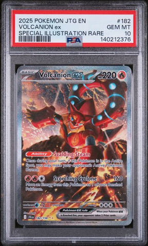Volcanion Ex #182 - 2025 Pokemon Journey Together  - PSA 10