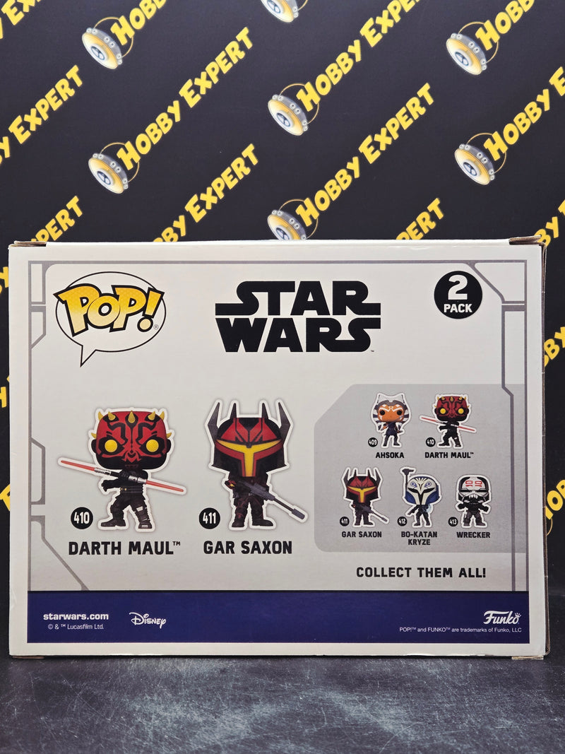 Darth Maul & Gar Saxon 2 Pack - Glows In The Dark / 2023 Target Con - Star Wars