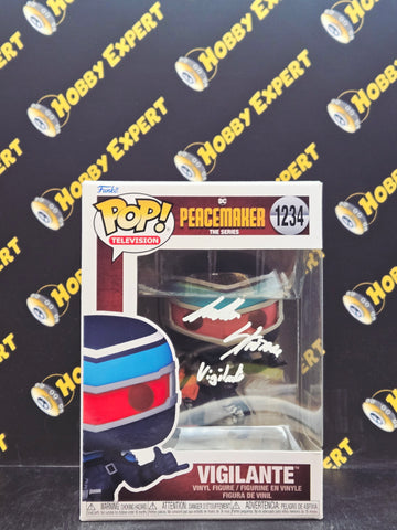 Vigilante #1234 - Autographed By Freddie Stroma / Steel City Con Certified - Peacemaker