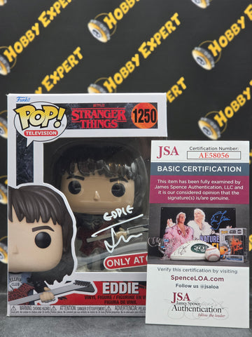 Eddie #1250 -Autographed By Joseph Quinn / JSA Certified - Stranger Things