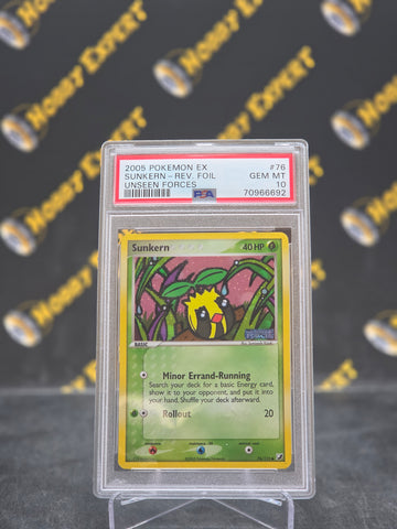 Sunkern #76 - Reverse Holo Unseen Forces - PSA 10