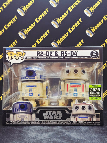 R2-D2 & R5-D4 2 Pack - 2023 Galactic Convention - Star Wars