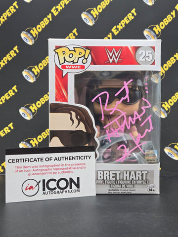 Bret Hart #25 - Signed By Bret Hart / ICONS Certified - WWE