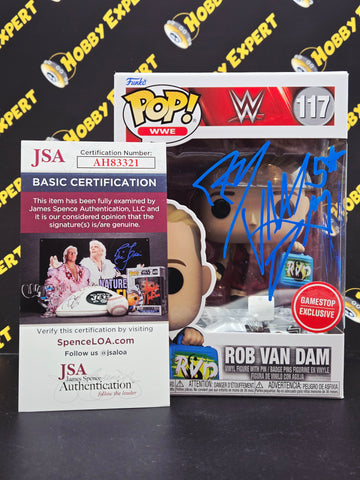 Rob Van Dam #117 - Gamestop Exclusive - Signed By Rob Van Dam  / JSA Certified - WWE