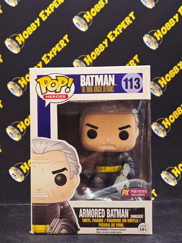 Armored Batman Unmasked #113 - PX Previews Excl. - Batman The Knight Returns