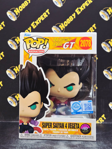 Super Saiyan 4 Vegeta #2078 - Funko Excl. / Flocked Chase Glow - EE Exclusive - Dragonball GT