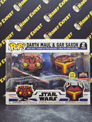 Darth Maul & Gar Saxon 2 Pack - Glows In The Dark / 2023 Target Con - Star Wars