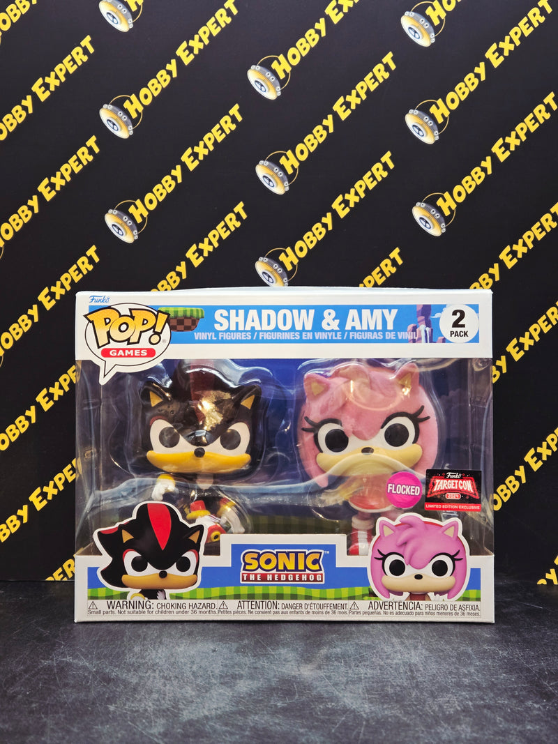 Shadow & Amy 2 Pack - Flocked / 2024 Target Con - Sonic The Hedgehog