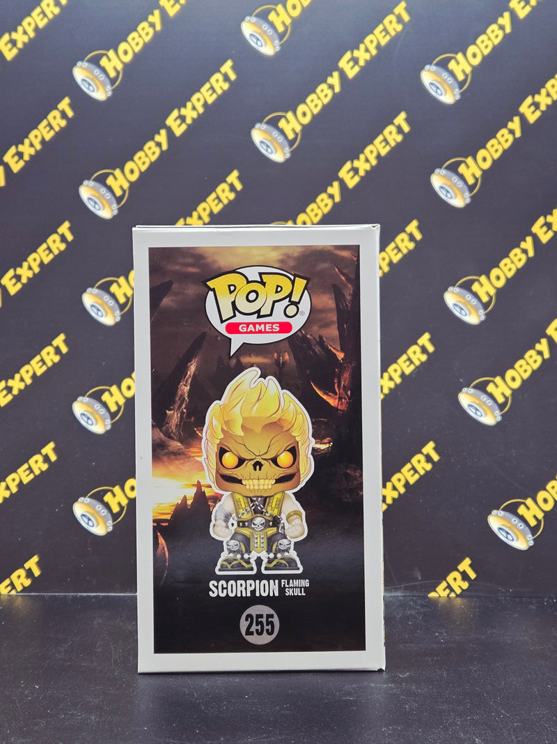Scorpion Flaming Skull