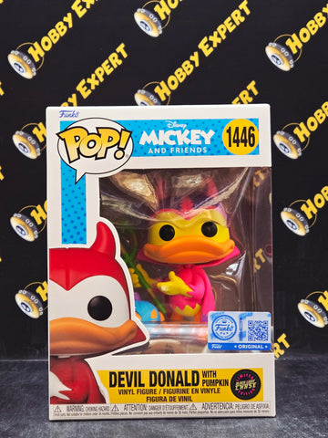 Devil Donald With Pumpkin #1446 - Black Light Chase / Funko Excl. - Disney Mickey And Friends