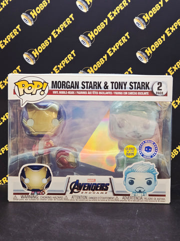 Morgan Stark & Tony Stark 2 Pack - Glows In The Dark / Pop In A Box - Avengers Endgame