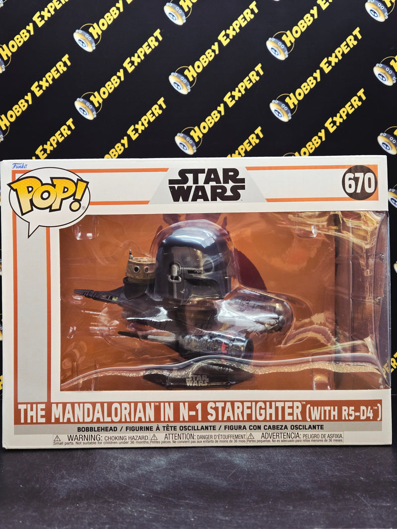 The Mandalorian In N-1 Starfighter With R5-D4