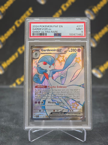 Gardevoir ex #217 - Paldean Fates Shiny Ultra Rare - PSA 9