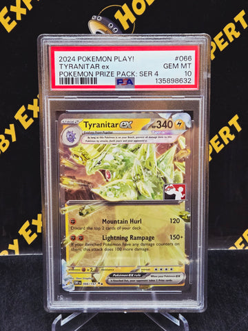 Tyranitar ex #066 - Prize Pack Serie 4 - PSA 10