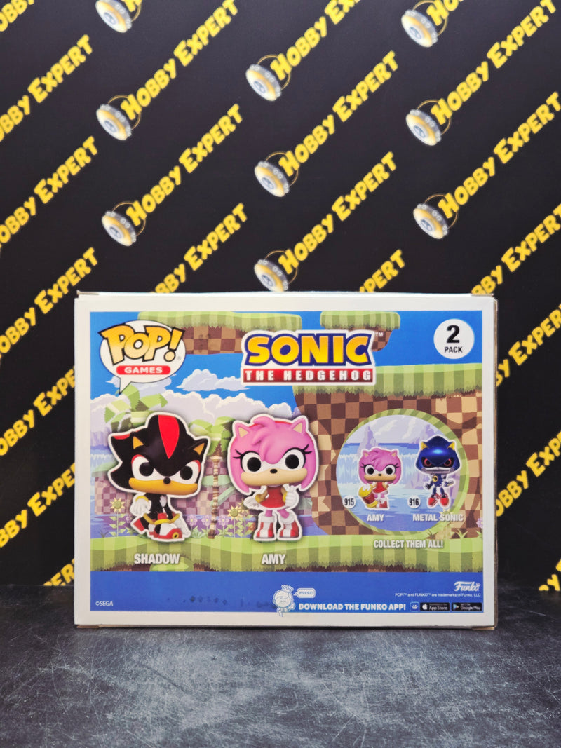 Shadow & Amy 2 Pack - Flocked / 2024 Target Con - Sonic The Hedgehog