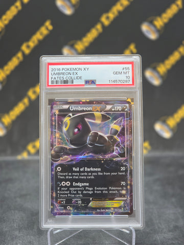 Umbreon EX #55 - Fates Collide - PSA 10