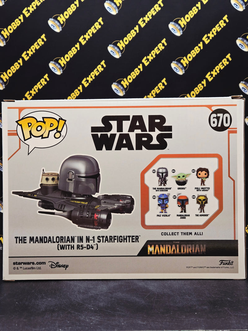The Mandalorian In N-1 Starfighter With R5-D4