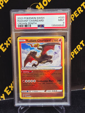 Radiant Charizard #020 - Crown Zenith - PSA 9