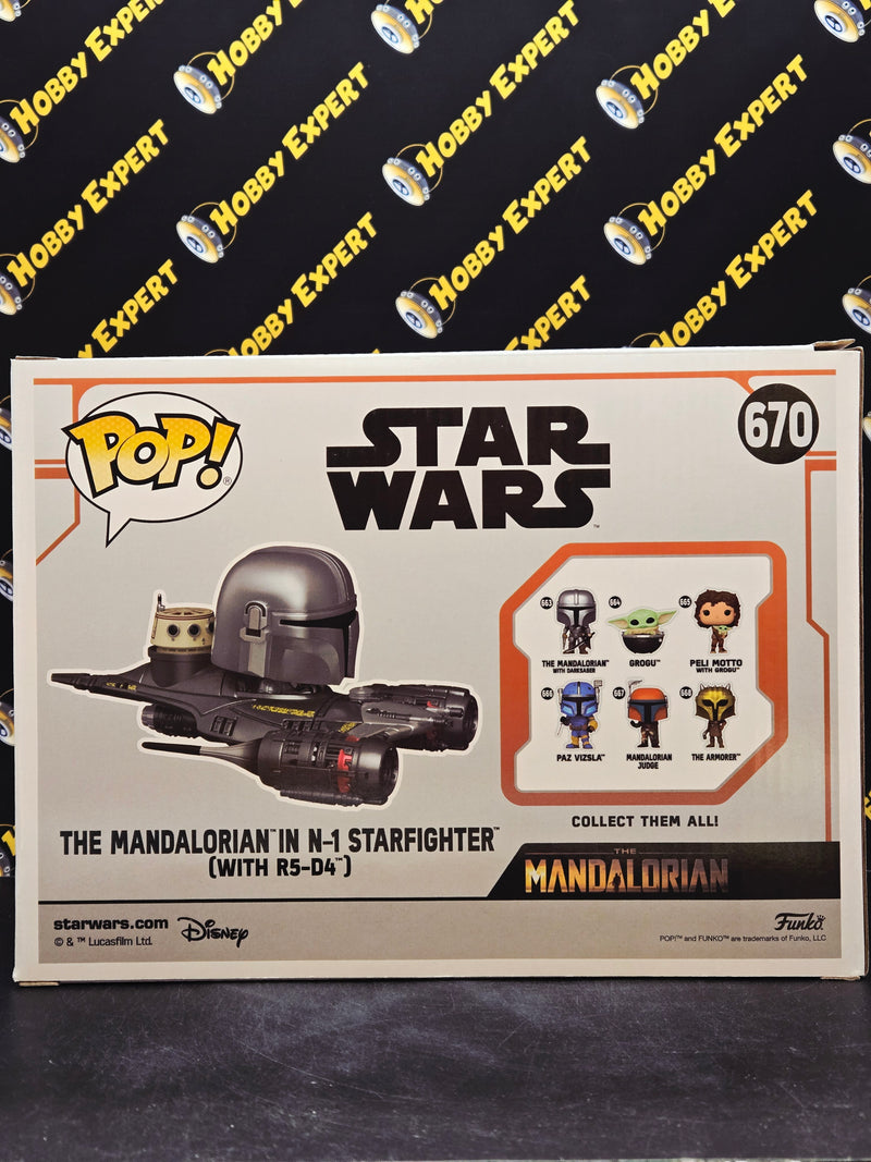 The Mandalorian In N-1 Starfighter With R5-D4