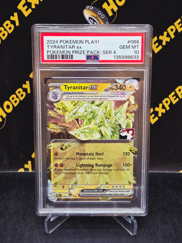 Tyranitar ex #066 - Prize Pack Series 4 - PSA 10