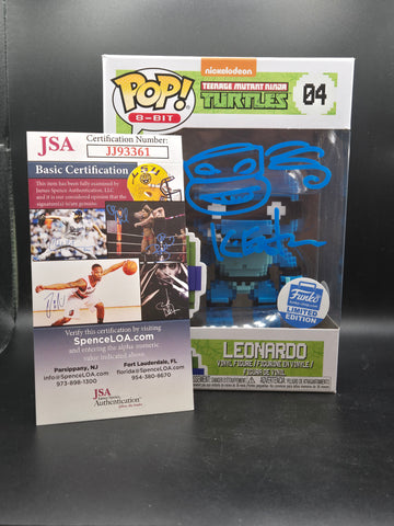 Leonardo #04 (Auto By Kevin Eastman) (JSA Certified) (8-Bit) (Funko.com Exclusive) - Teenage Mutant Ninja Turtles