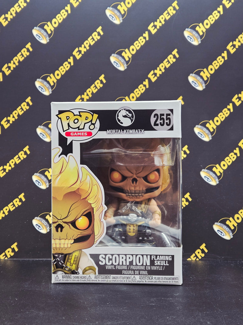 Scorpion Flaming Skull