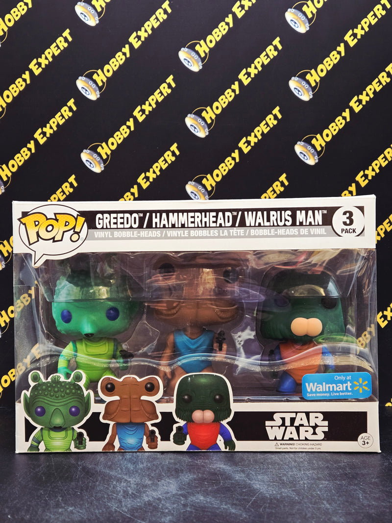 Greedo / Hammerhead / Walrus Man 3 Pack - Only At Walmart - Star Wars