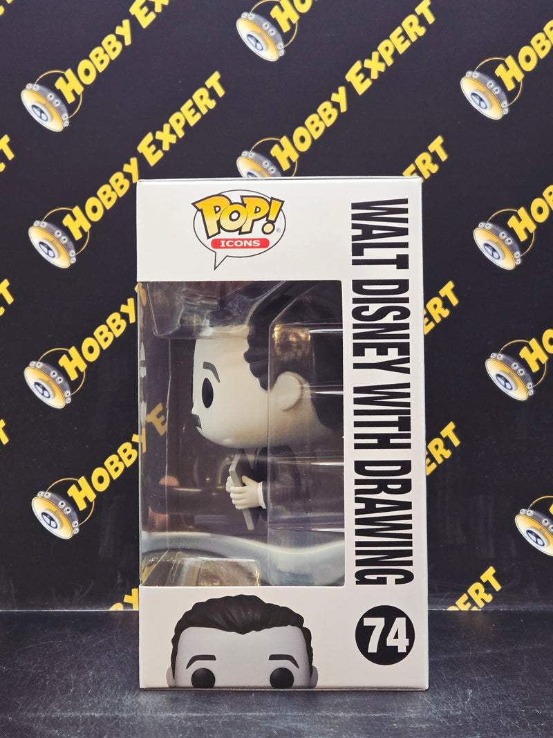 Walt Disney With Drawing