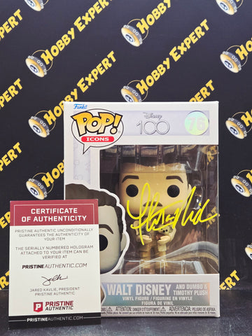 Walt Disney And Dumbo & Timothy Plush #76 - Autographed By Thomas Ian Nicholas / Pristine Certified - Disney 100