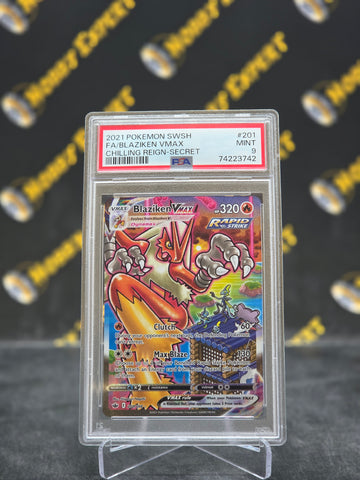 Blaziken VMAX #201 - Chilling Reign Alternate Art - PSA 9