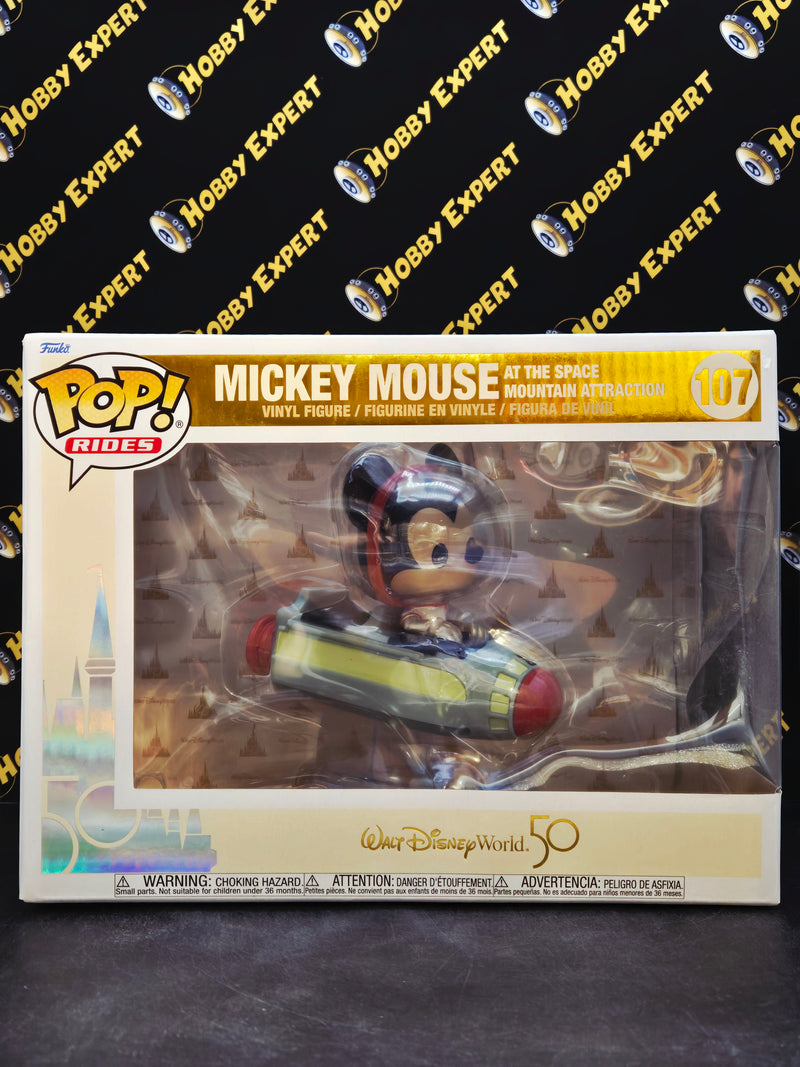 Mikey Mouse At The Space Mountain Attraction