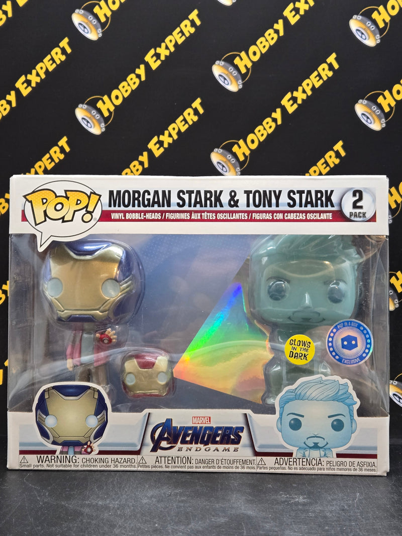 Morgan Stark & Tony Stark 2 Pack - Glows In The Dark / Pop In A Box - Avengers Endgame