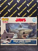 Great White Shark With Diving Tank