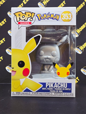 Pikachu (Silver Metallic) #353 (25Th Anniversary) - Pokemon