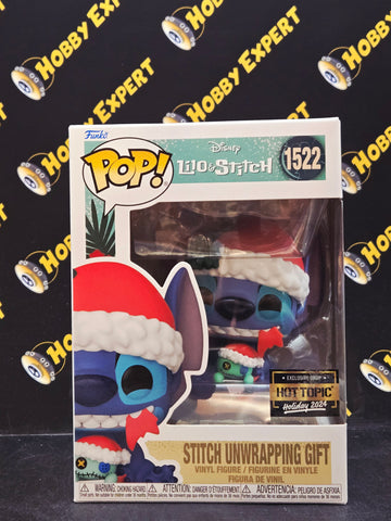 Stitch Unwrapping Gift #1522 - 2024 Holiday Hot Topic Excl. - Disney Lilo & Stitch