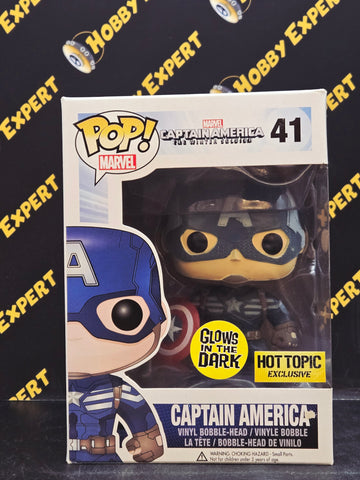 Captain America #41 - Glows In The Dark / Hot Topic Excl. - Cpatain America The Winter Soldier