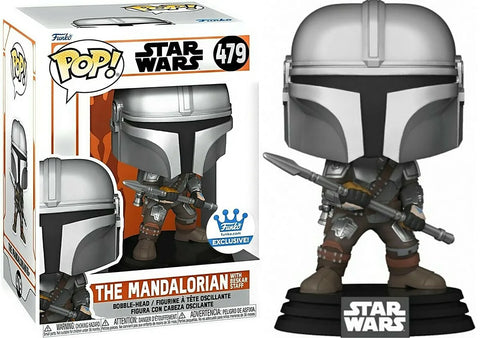 The Mandalorian With Beskar Staff #479 (Funko.com Exclusive) - Star Wars The Mandalorian
