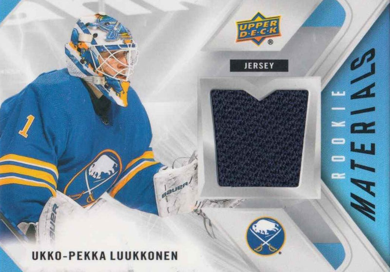 Ukko-Pekka Luukkonen Rookie Materials Blue Patch - Buffalo Sabres