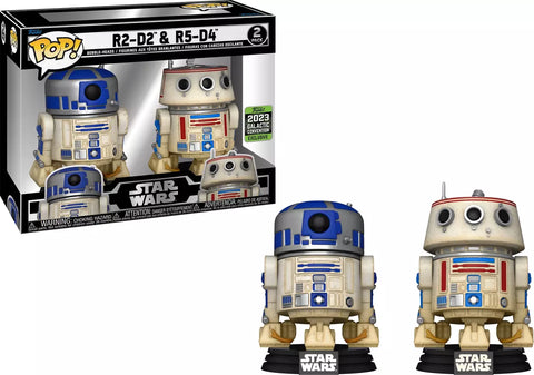 R2-D2 & R5-D4 - Star Wars 2 Pack (2023 Galactic Convention)